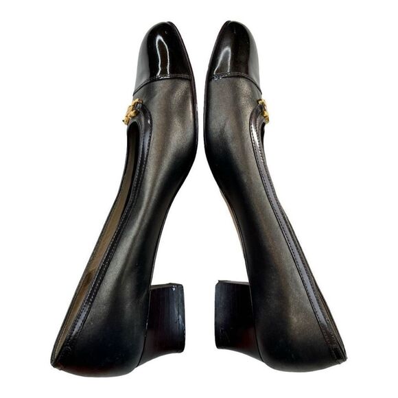 Salvatore Ferragamo Women's Cap Toe Horsebit Block Kitten Heels black Size 6 - Picture 3 of 7